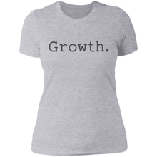 Load image into Gallery viewer, Growth. Boyfriend Tee (gray font)
